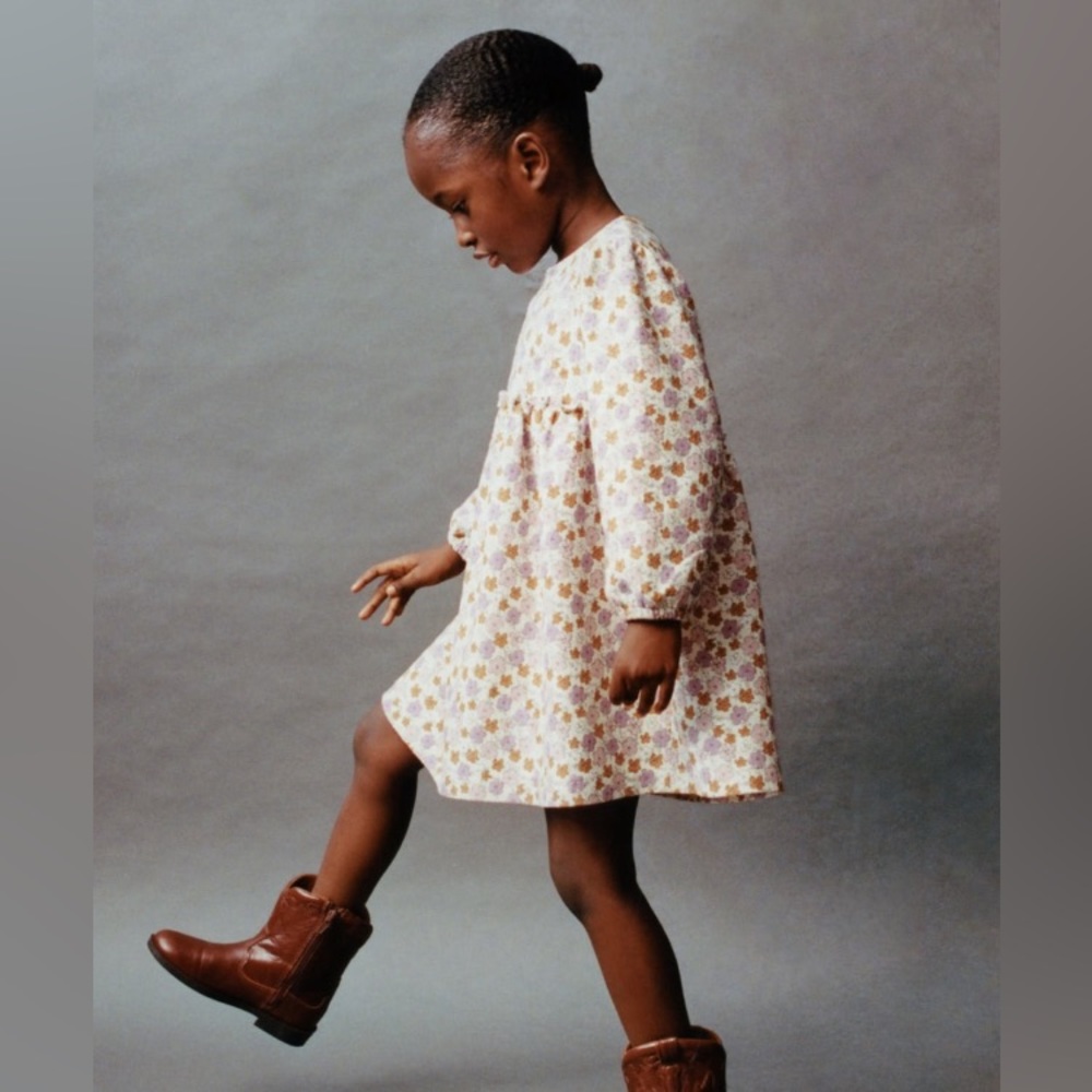 Zara kids floral print dress  size 4-5 years